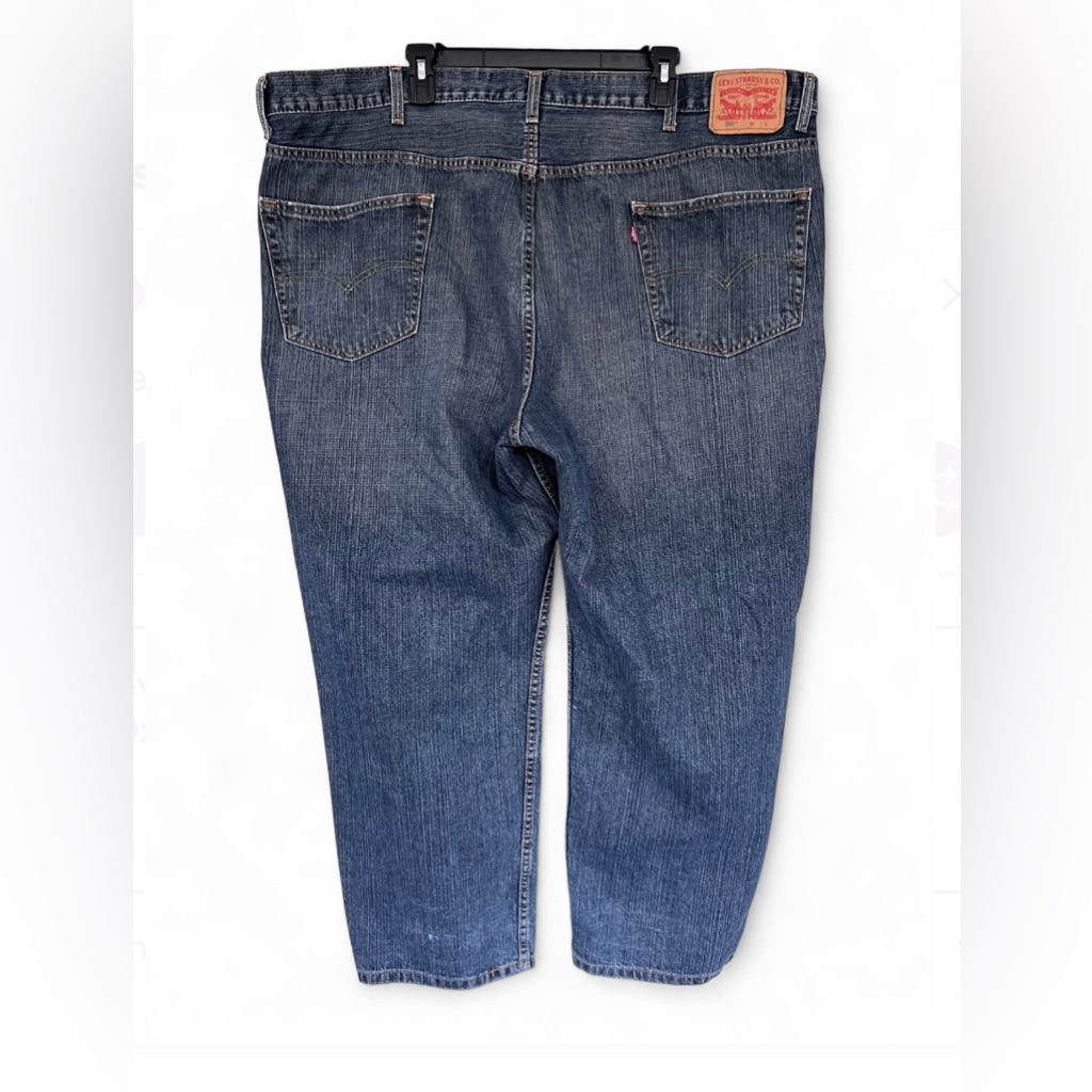 Levis Vtg 550 Relaxed Fit Tapered Leg 49x28-Measured 100% Cotton